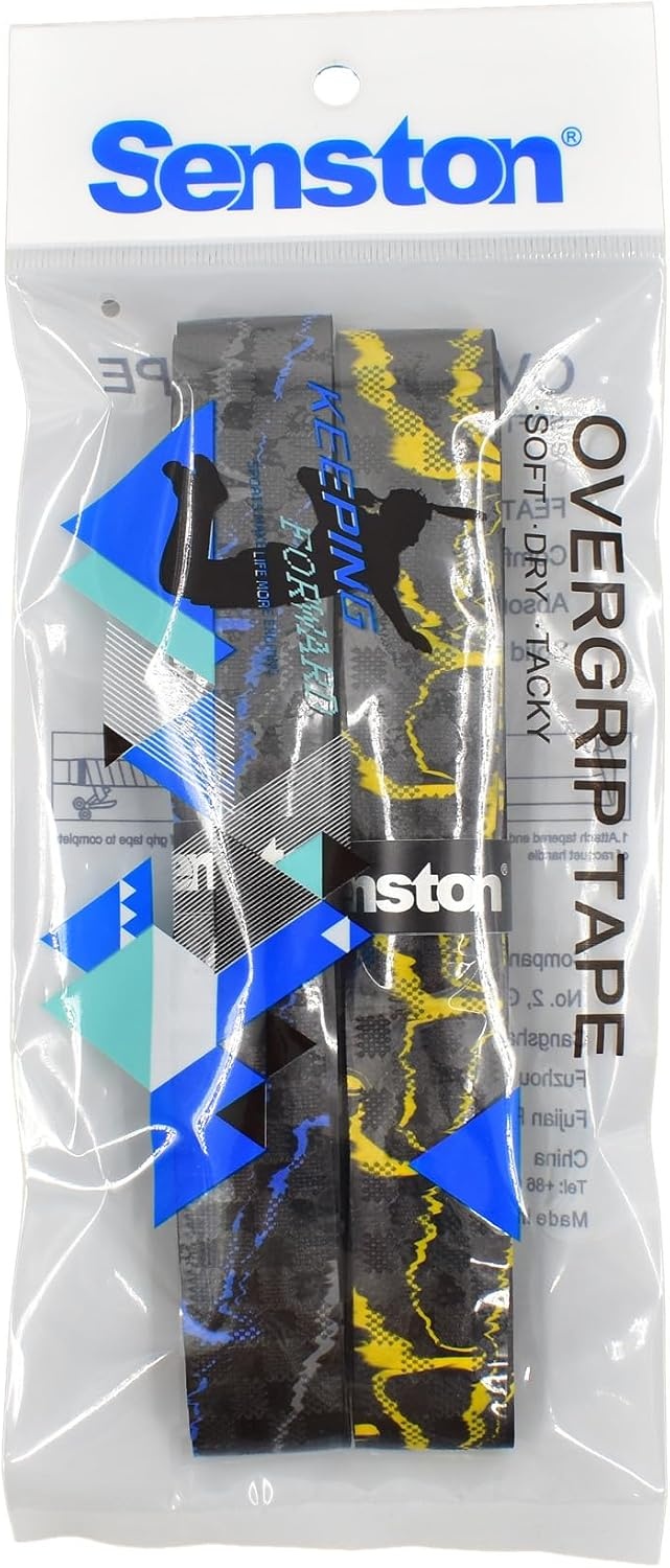 image:imageSenston Baseball Softball Bat Grip Tape AntiSlip Hockey Handle Wrap Grips Tapes2 PackBlueYellow