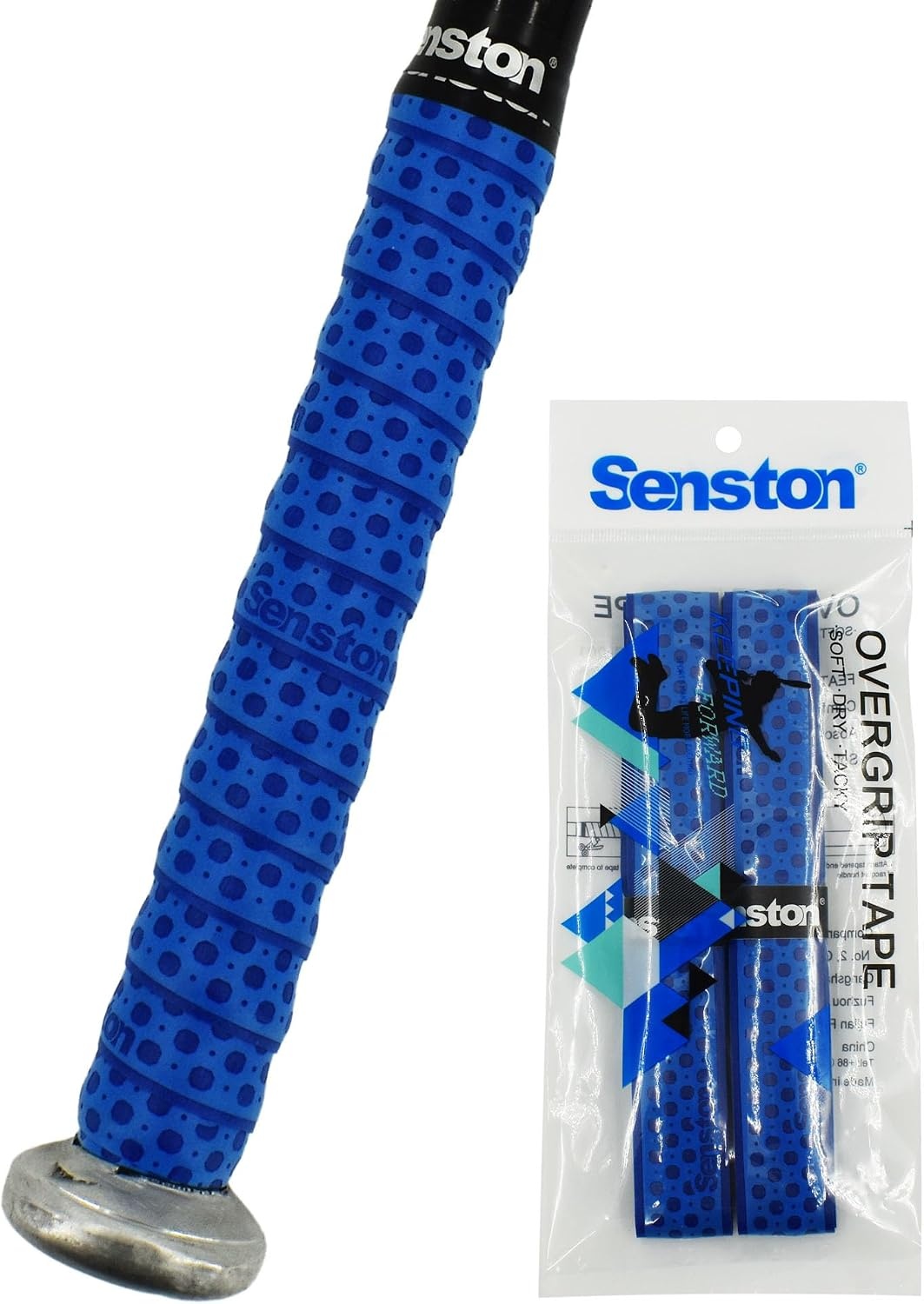 image:imageSenston Baseball Softball Bat Grip Tape AntiSlip Hockey Handle Wrap Grips Tapes2 PackDark Blue