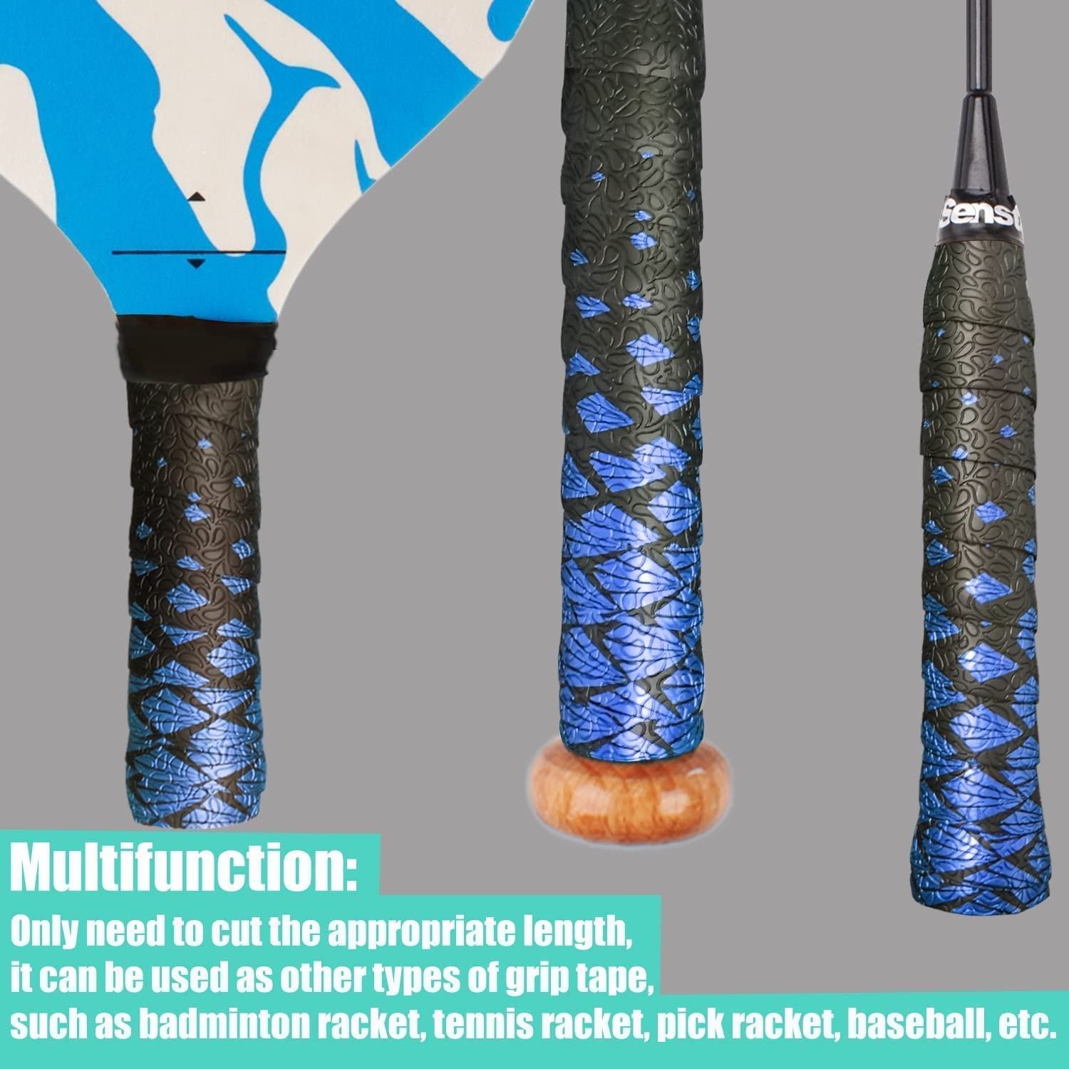 image:imageSenston EVA Road Bike Handlebar Tapes 2 Rolls Cycling Handle Wraps Bicycle Bar Tape BlueBlue