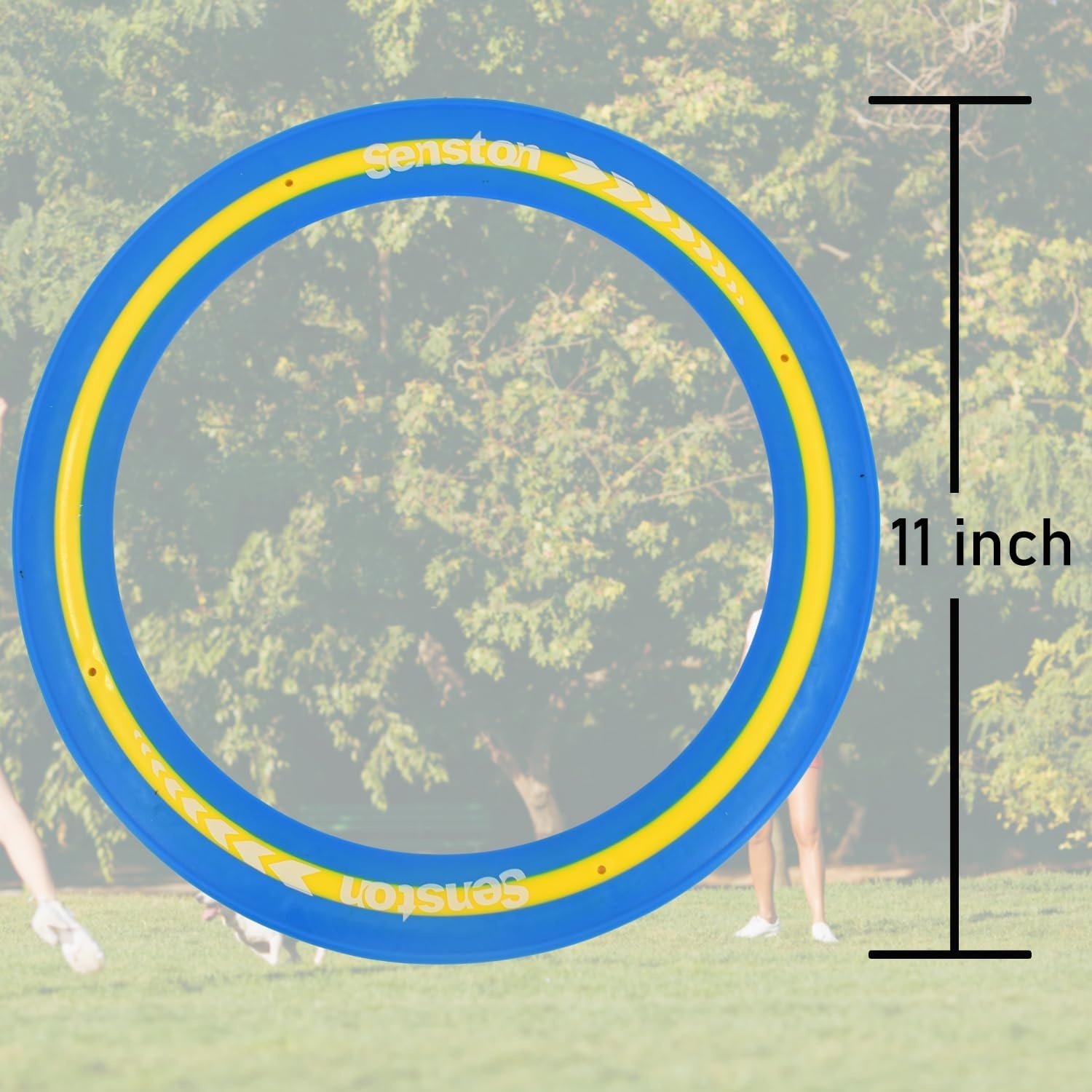 image:imageSenston Flying Discs Easily Catch and Throw Sports Disc 11 Inch Soft Flying Discss for All Players Colorful Flying Discs 3 Pcs for Pool Backyard Family Fun BlueBlue