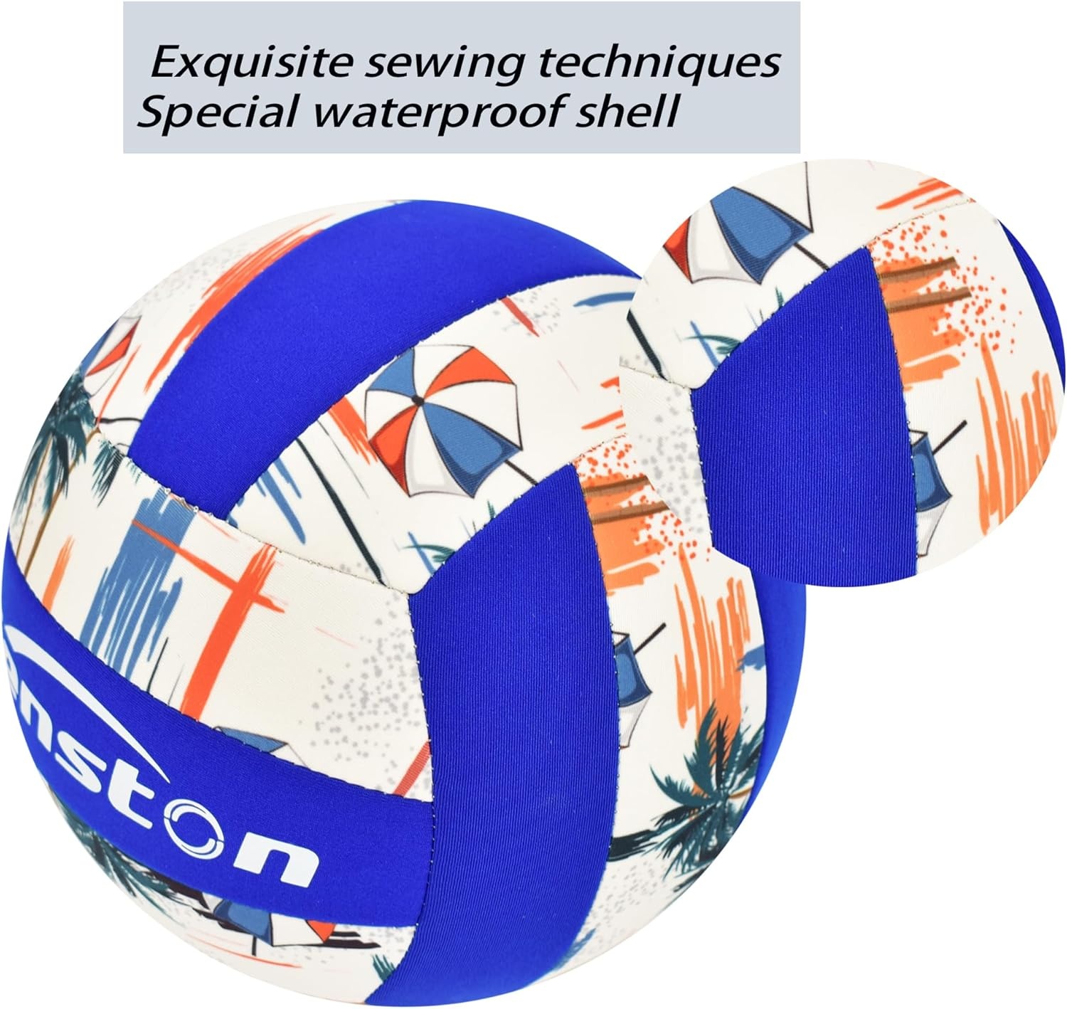 image:imageSenston Lightweight Water Pool Volleyball Size 5 for Pool Gamesfor Beach Volleyball Indoor Outdoorblue