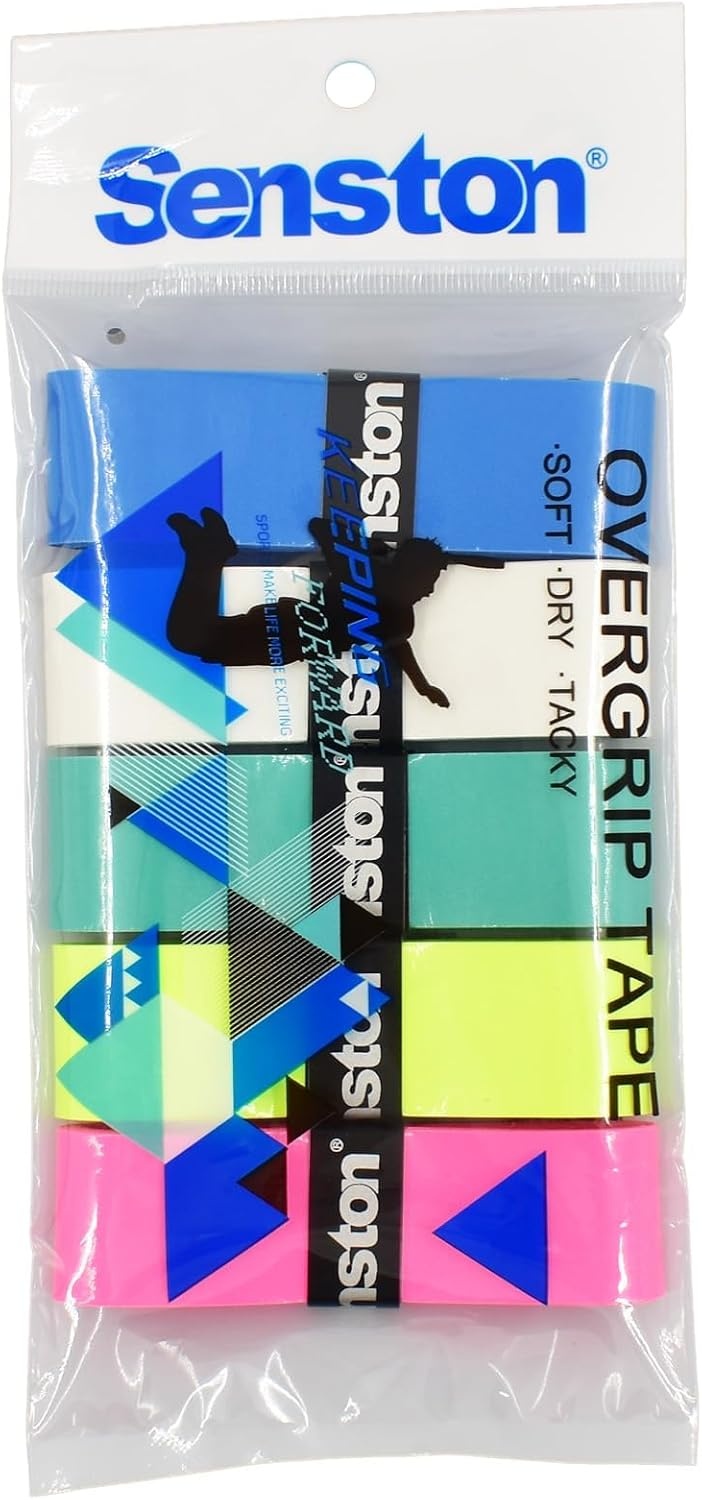 image:imageSenston New Rackets Grip Anti Slip Perforated Super Absorbent Tennis Overgrip Badminton Overgrip Pickleballs Overgrip5 colors