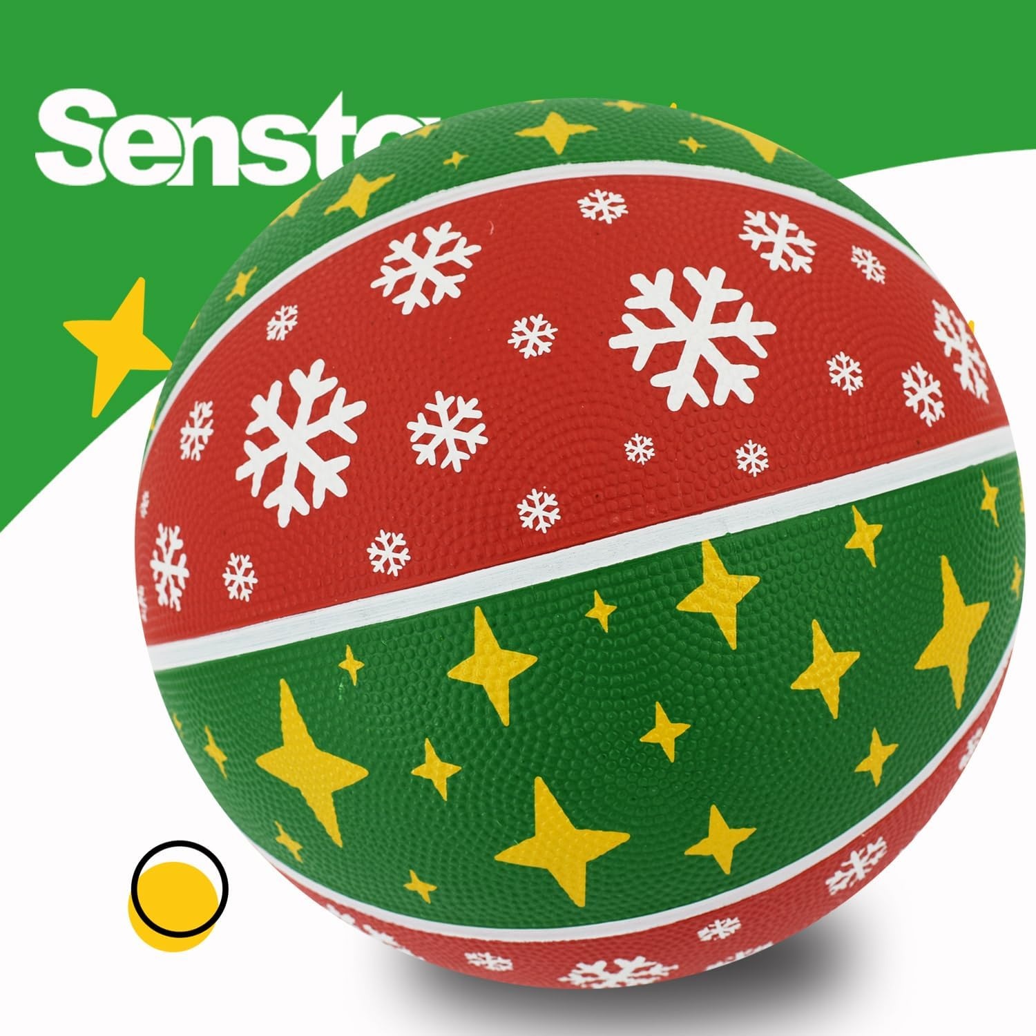 image:imageSenston Size 567 Outdoor Basketball Premium Grip with Pump for Men Women Excellent bounce elasticity Great value for daily play Built for concrete courts Easy inflation Ideal gift for playersRed