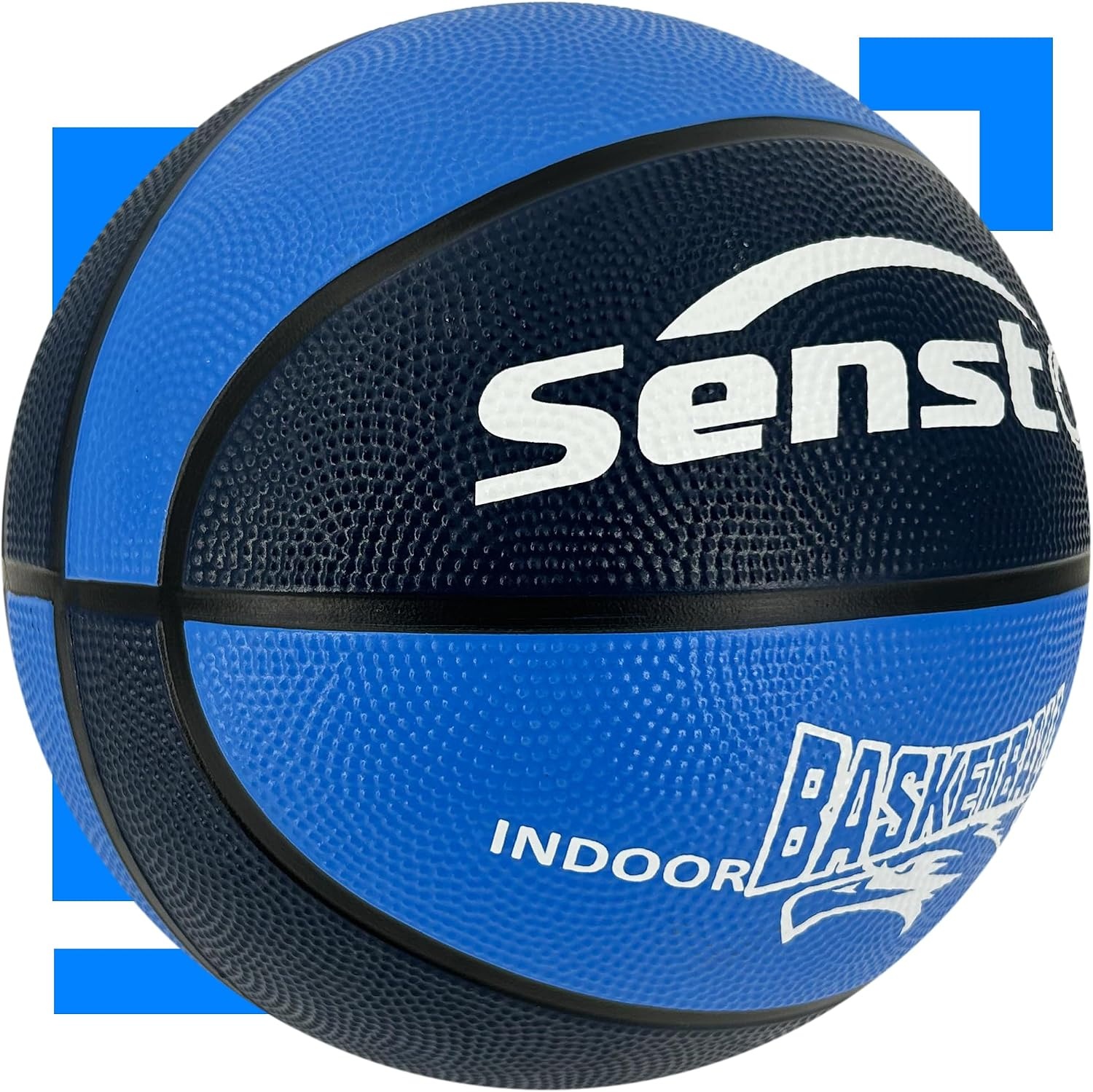 image:imageSenston Size 567 Outdoor Basketball Premium Grip with Pump for Men Women Excellent bounce elasticity Great value for daily play Built for concrete courts Easy inflation Ideal gift for playersBluePurple