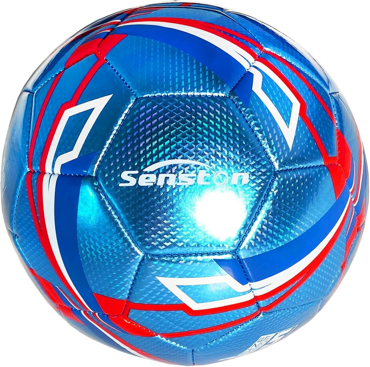 image:imageSenston Soccer Ball Size 3 4 5 with Pump for Kids and Adults Hardwearing Durable PVC AllWeather Faderesistant Antideform Good Air Retention Easy Clean Training Matchblue
