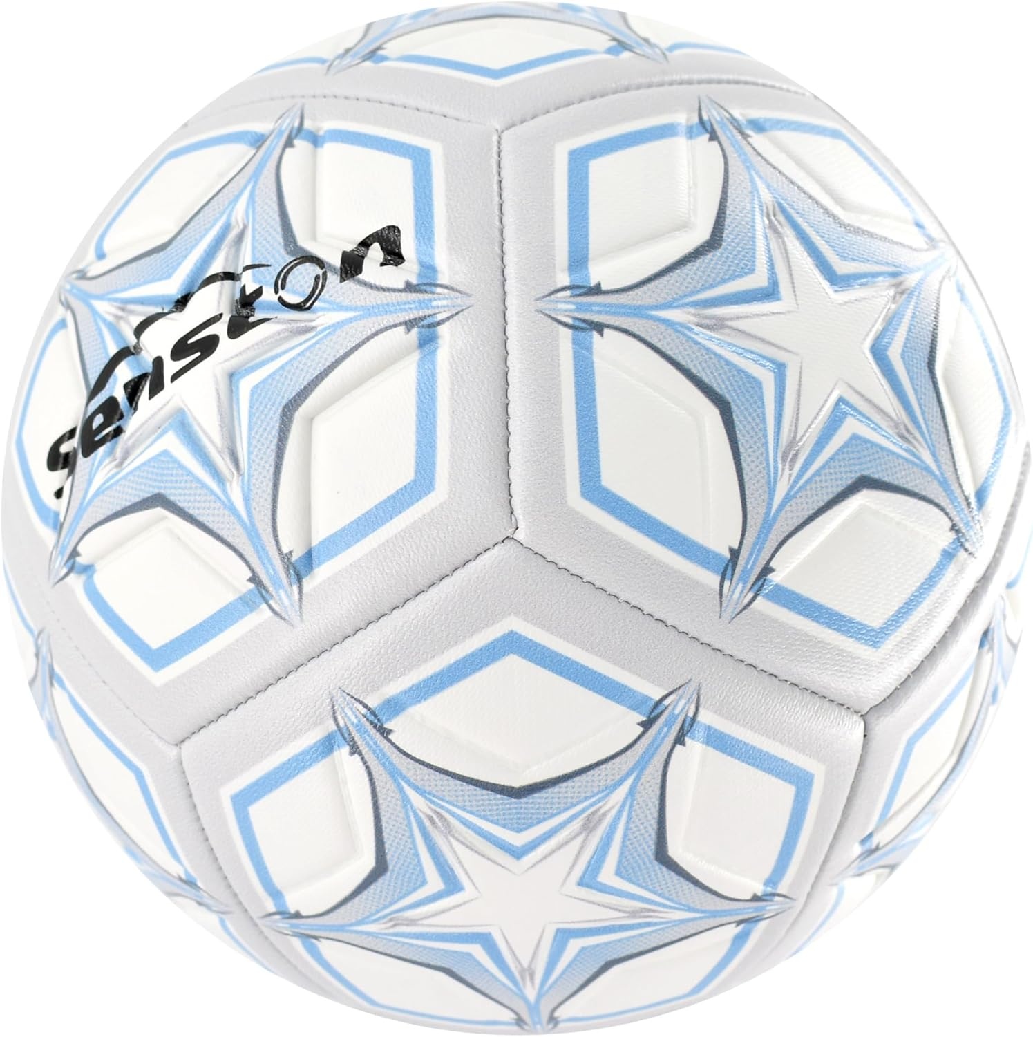 image:imageSenston Soccer Ball Size 4 amp 5 with Air Pump and Needles Durable PVC Training Football with Thickened Nylon Winding and Butyl Bladder for Shape Retention High Value Soccer Setgray