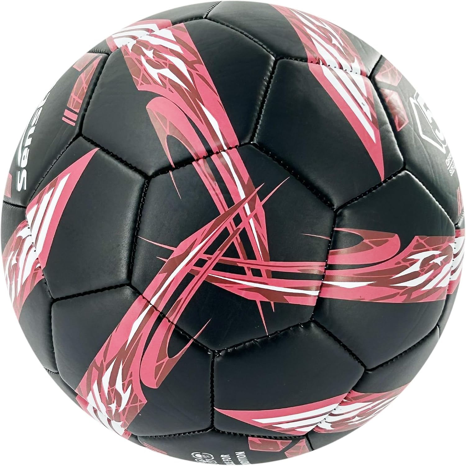image:imageSenston Soccer Ball Size 4 amp 5 with Air Pump and Needles Durable PVC Training Football with Thickened Nylon Winding and Butyl Bladder for Shape Retention High Value Soccer Setred
