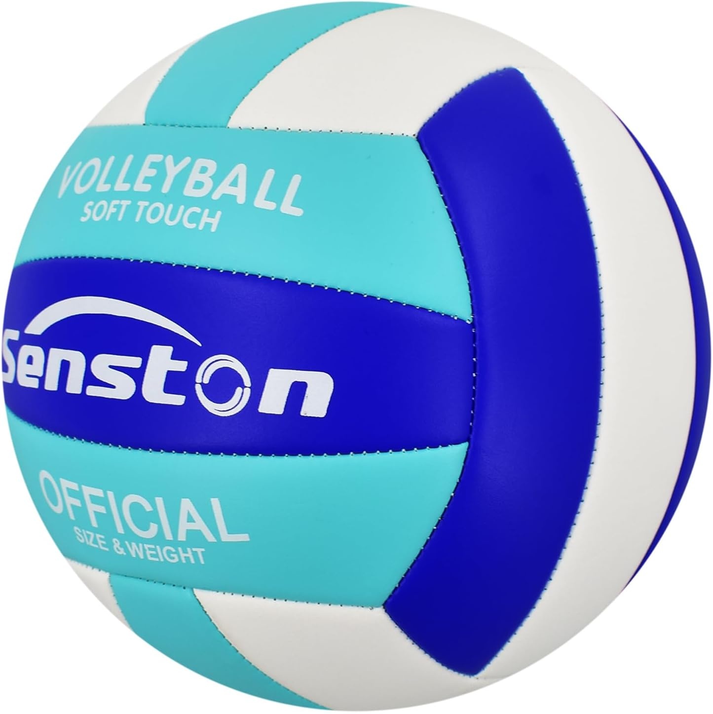 image:imageSenston Volleyball Official Size 5 Waterproof IndoorOutdoor Soft Volleyball for Youth Adults Beach Play Game Gym Traininggreen blue