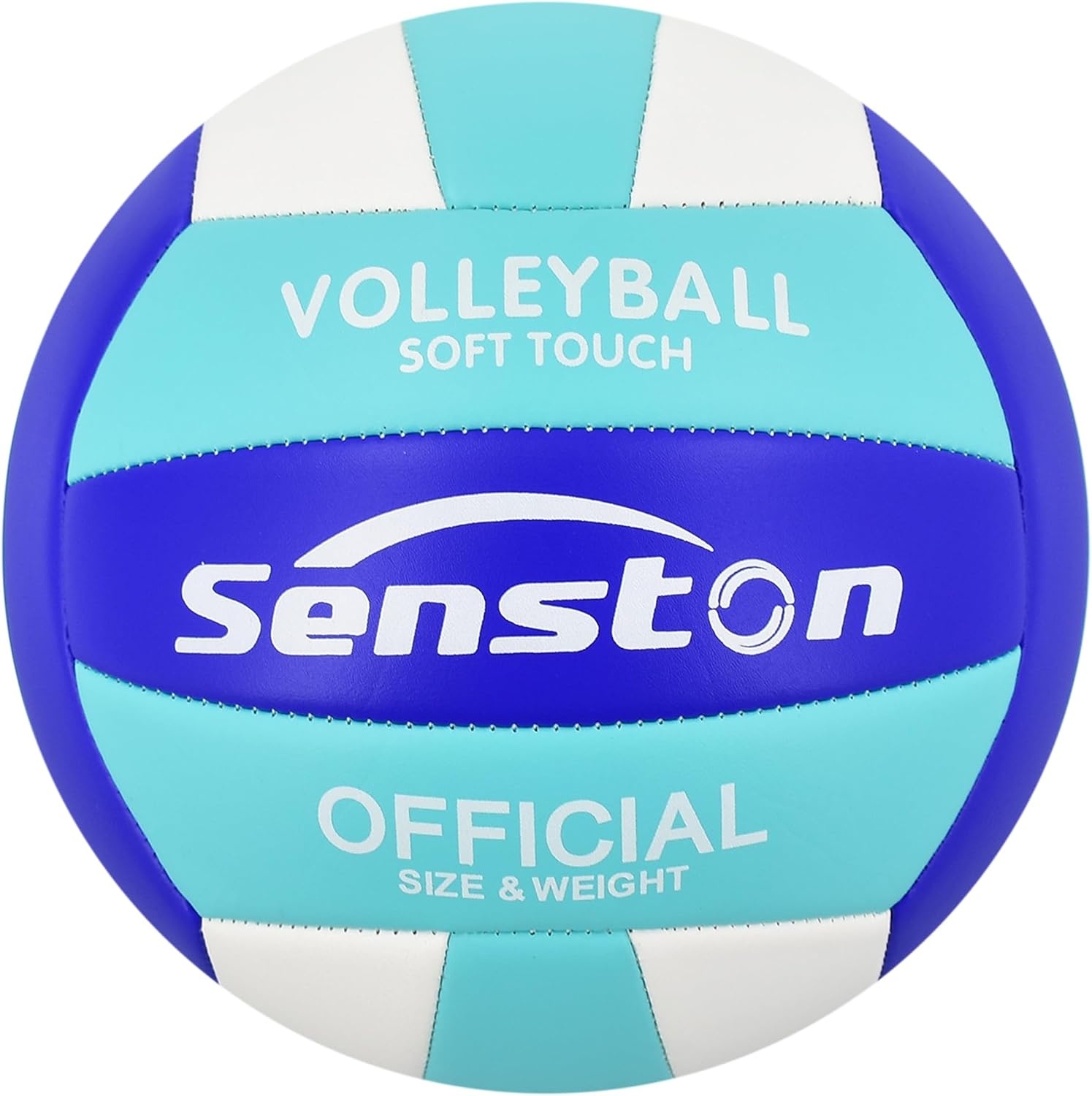 image:imageSenston Volleyball Official Size 5 Waterproof IndoorOutdoor Soft Volleyball for Youth Adults Beach Play Game Gym Traininggreen blue