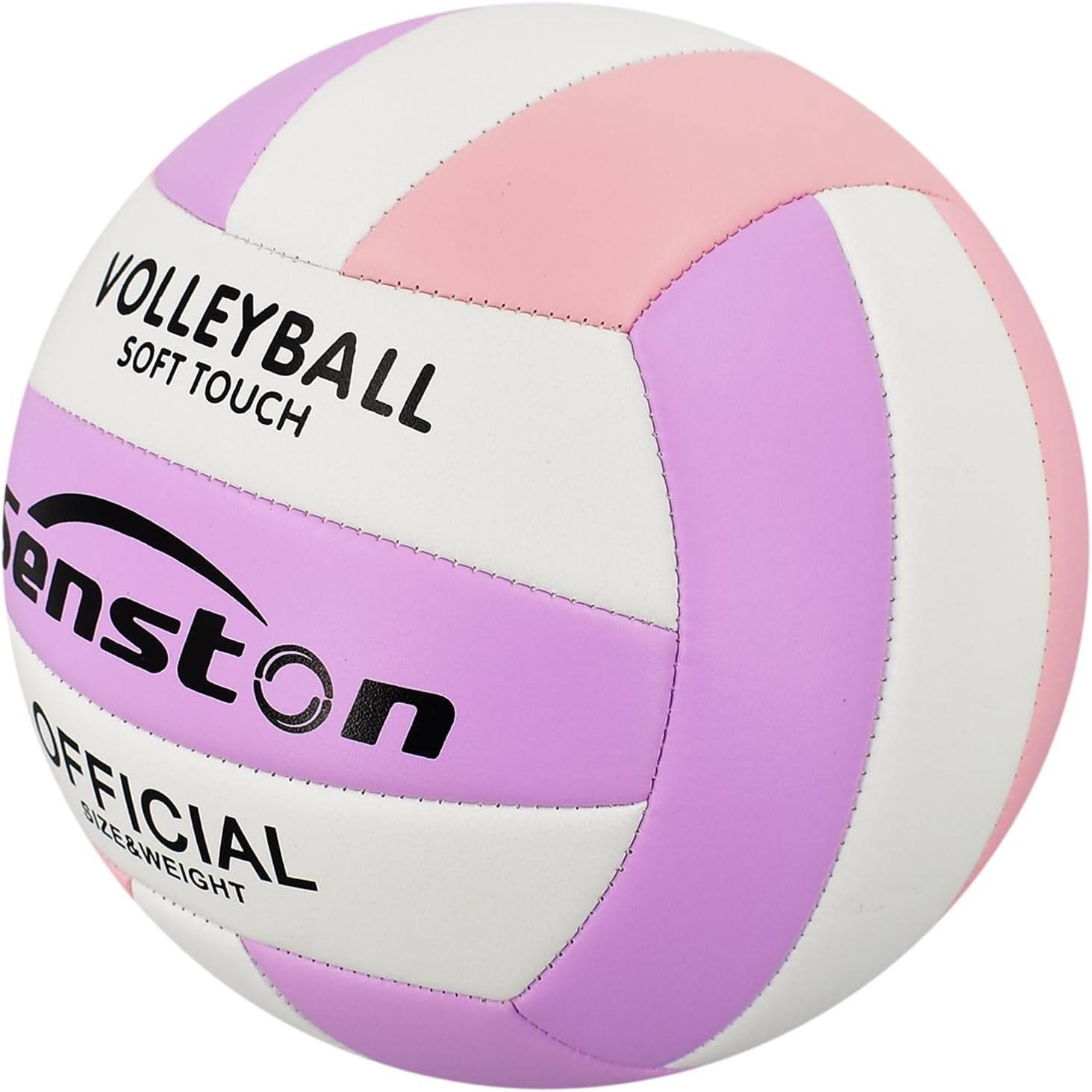 image:imageSenston Volleyball Official Size 5 Waterproof IndoorOutdoor Soft Volleyball for Youth Adults Beach Play Game Gym Trainingpurple pink