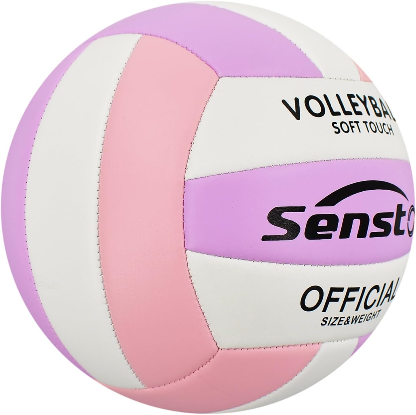 image:imageSenston Volleyball Official Size 5 Waterproof IndoorOutdoor Soft Volleyball for Youth Adults Beach Play Game Gym Trainingpurple pink