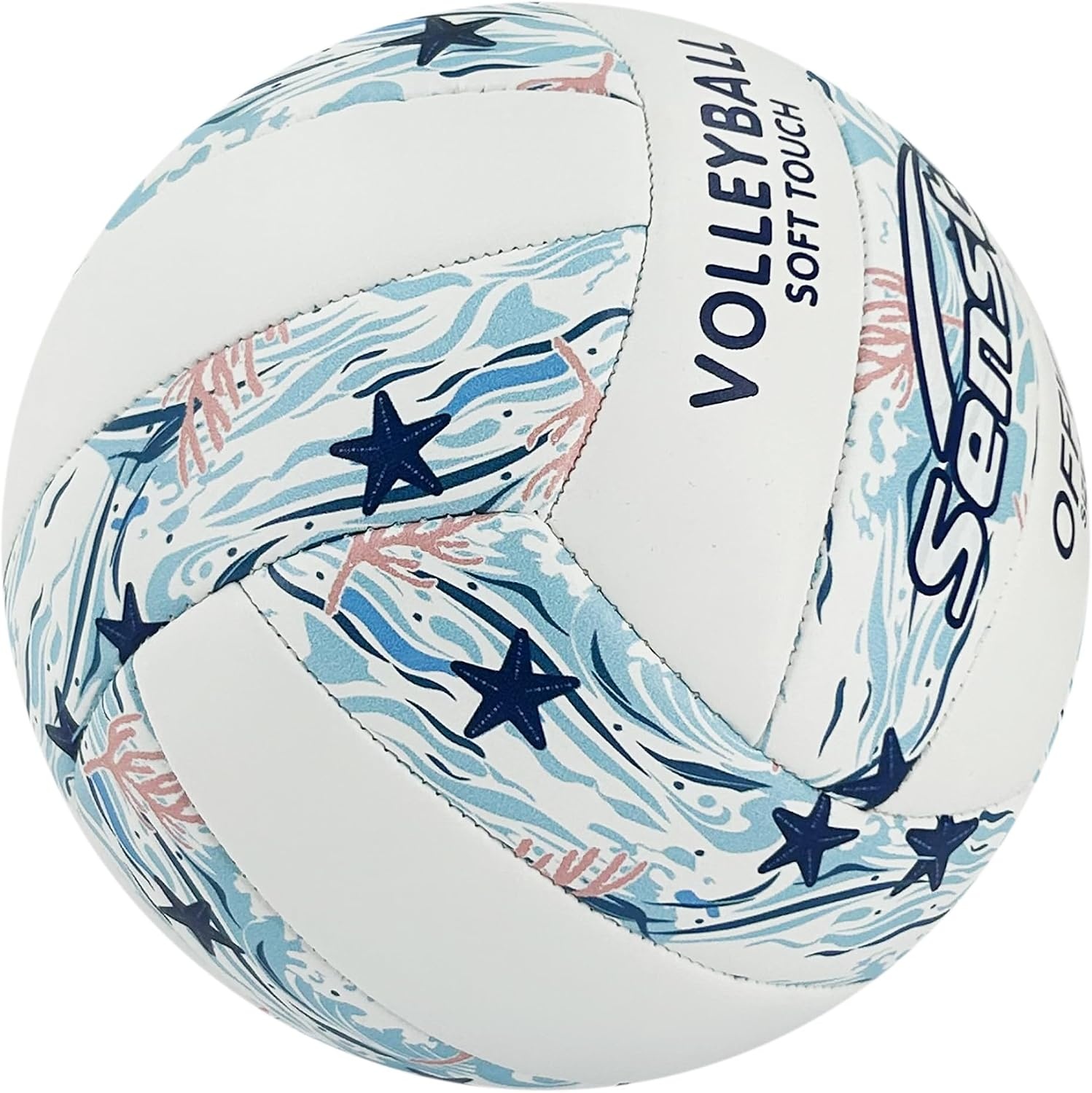image:imageSenston Volleyball Official Size 5 Soft Waterproof for Indoor Outdoor Beach Hardwearing PVC Faderesistant Antideform Great Air Retention Low Maintenance Training EntertainmentBlue