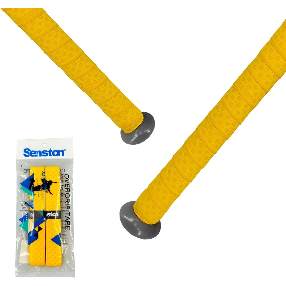 image:imageSenston Baseball Softball Bat Grip Tape AntiSlip Hockey Handle Wrap Grips Tapes2 PackYellow