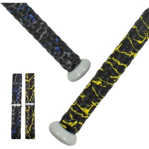 Senston Baseball Softball Bat Grip Tape Anti-Slip Hockey Handle Wrap Grips Tapes,2 Pack(Blue+Yellow)