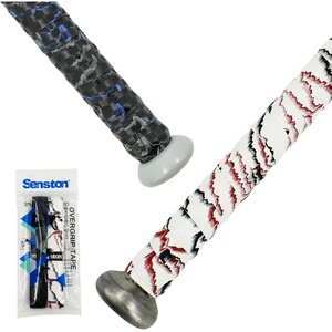 Senston Baseball Softball Bat Grip Tape Anti-Slip Hockey Handle Wrap Grips Tapes,2 Pack(white+black)
