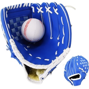 Senston Kids Youth Adult Baseball Glove, 10.5” Softball Mitt, Left/Right Hand Throw with Ball(Blue)