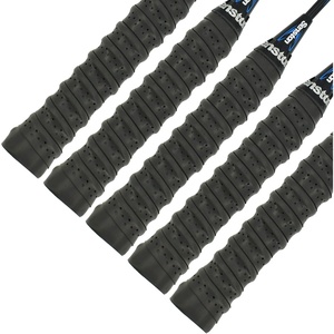 Senston New Rackets Grip Anti Slip Perforated Super Absorbent Tennis Overgrip Badminton Overgrip Pickleballs Overgrip(Black)