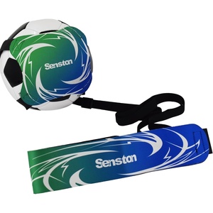 Senston Soccer/Volleyball Training Belt Fits Ball Size 3, 4, and 5 | Adjustable Elastic Rope , Durable Nylon Material, Thickened Edge,Deform-Resistant, Boost Soccer Skills, Indoor Outdoor Use(Green)