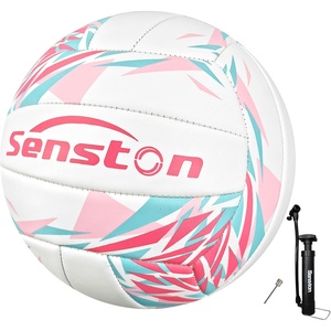 Senston Volleyball Official Size 5 – Waterproof Indoor/Outdoor Soft Volleyball for Youth Adults, Beach Play, Game, Gym, Training(Pink)