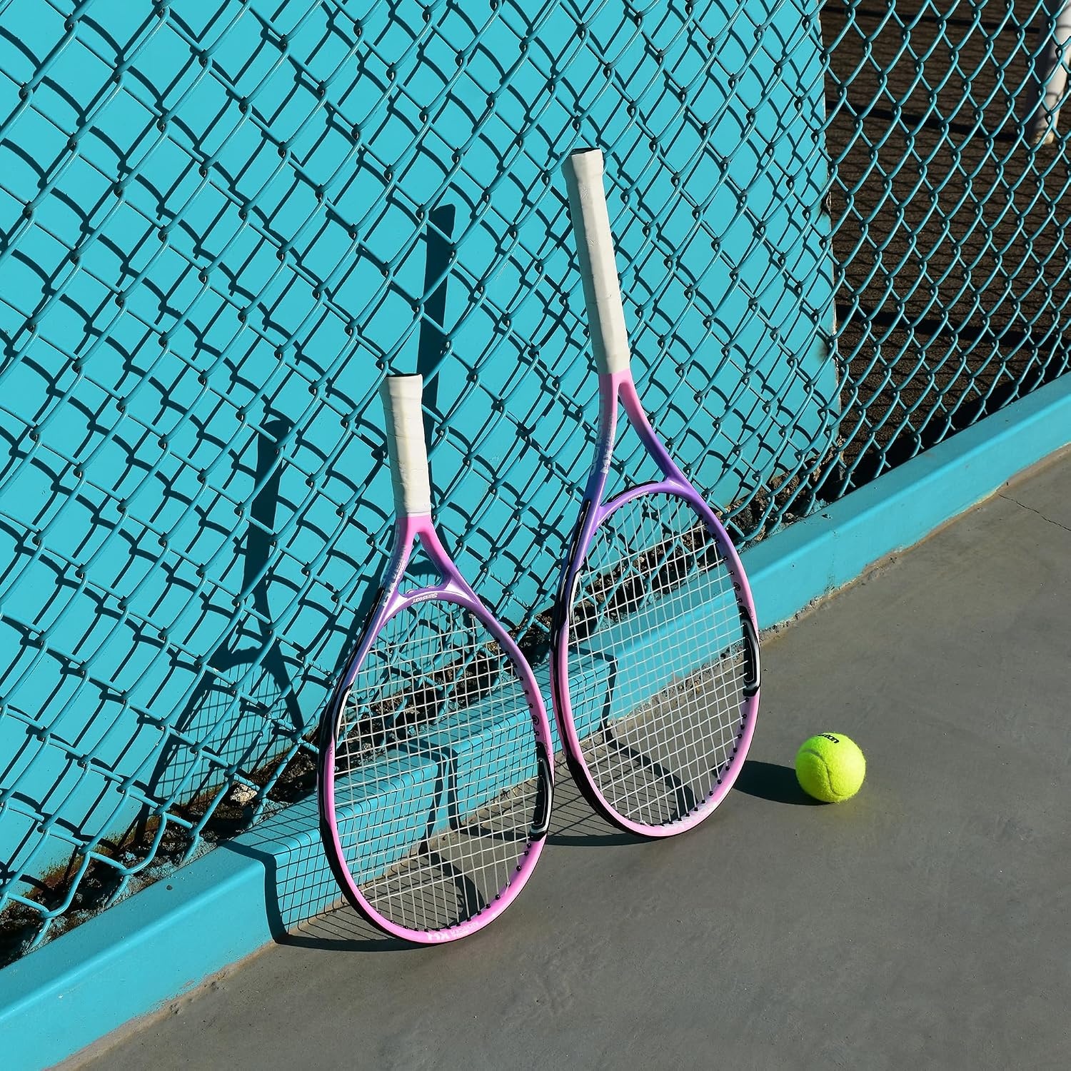 image:imageSenston 19 23 25 Kids Junior Tennis Racquet for Kids Children Boys Girls Tennis Rackets with Racket CoverPink