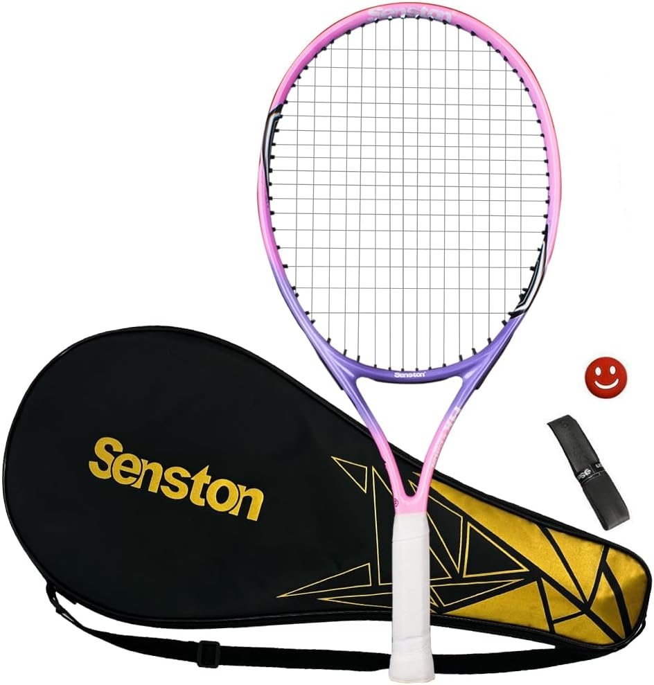 image:imageSenston 19 23 25 Kids Junior Tennis Racquet for Kids Children Boys Girls Tennis Rackets with Racket CoverPink