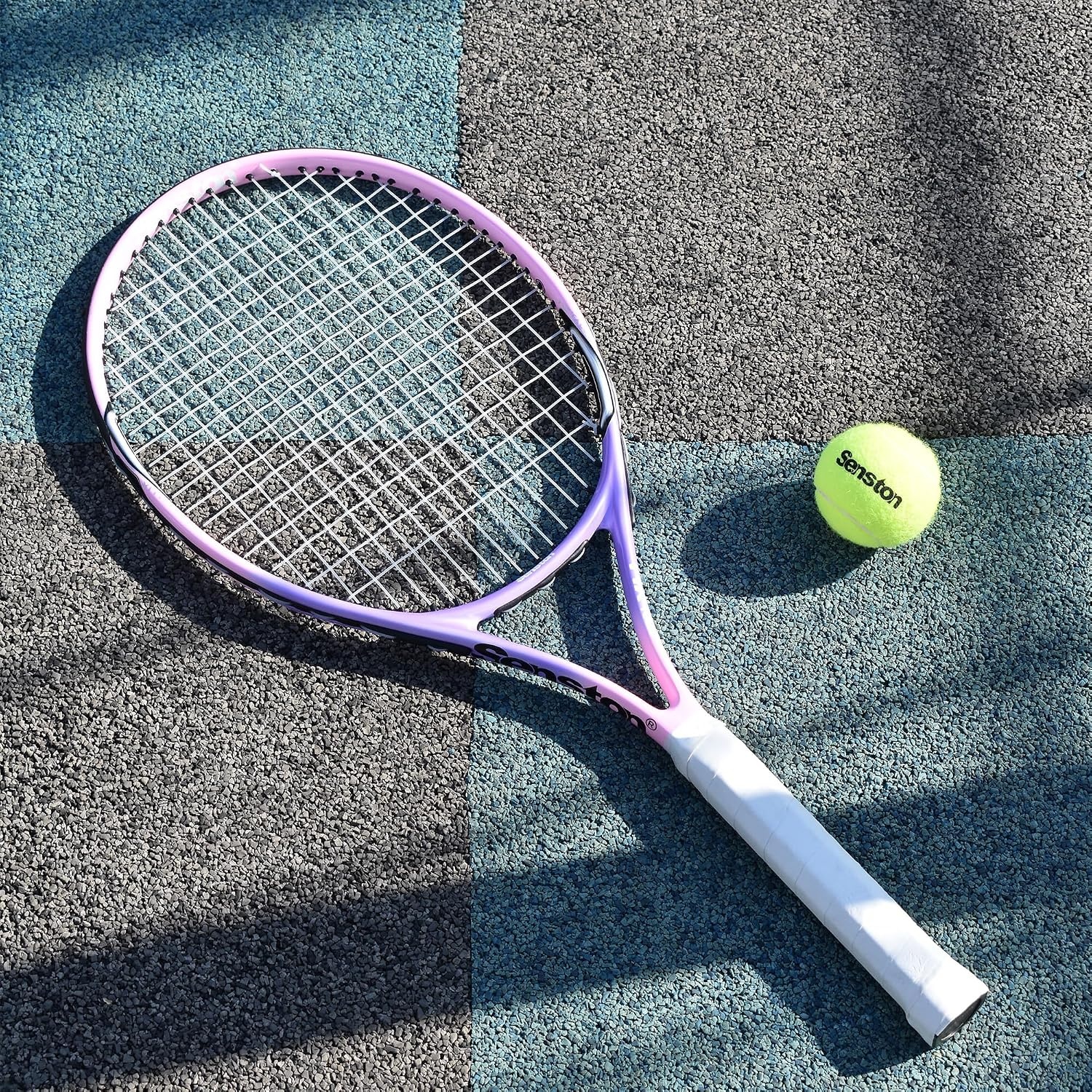 image:imageSenston 19 23 25 Kids Junior Tennis Racquet for Kids Children Boys Girls Tennis Rackets with Racket CoverPink
