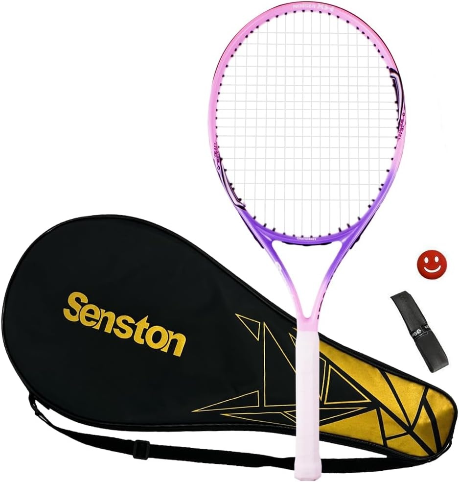 image:imageSenston 19 23 25 Kids Junior Tennis Racquet for Kids Children Boys Girls Tennis Rackets with Racket CoverPink