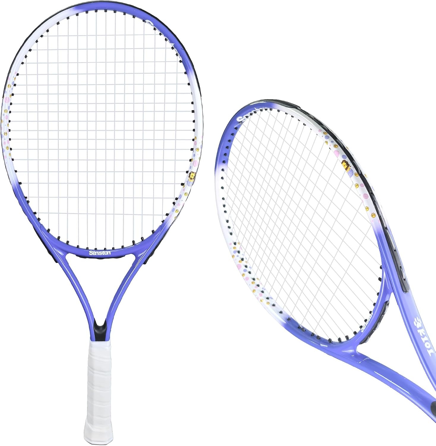 image:imageSenston 19 23 25 Kids Junior Tennis Racquet for Kids Children Boys Girls Tennis Rackets with Racket CoverPurple