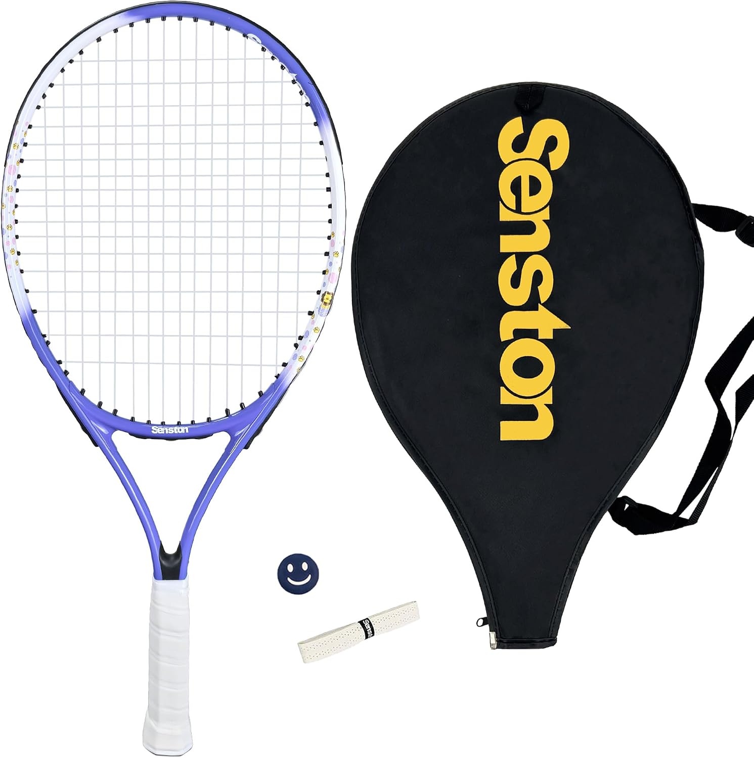 image:imageSenston 19 23 25 Kids Junior Tennis Racquet for Kids Children Boys Girls Tennis Rackets with Racket CoverPurple