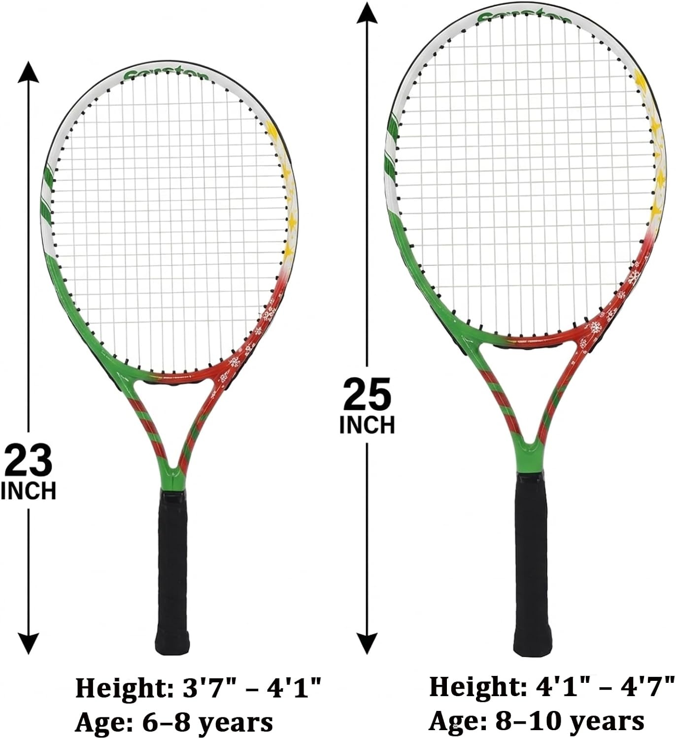 image:imageSenston 19 23 25 Kids Junior Tennis Racquet for Kids Children Boys Girls Tennis Rackets with Racket CoverRed