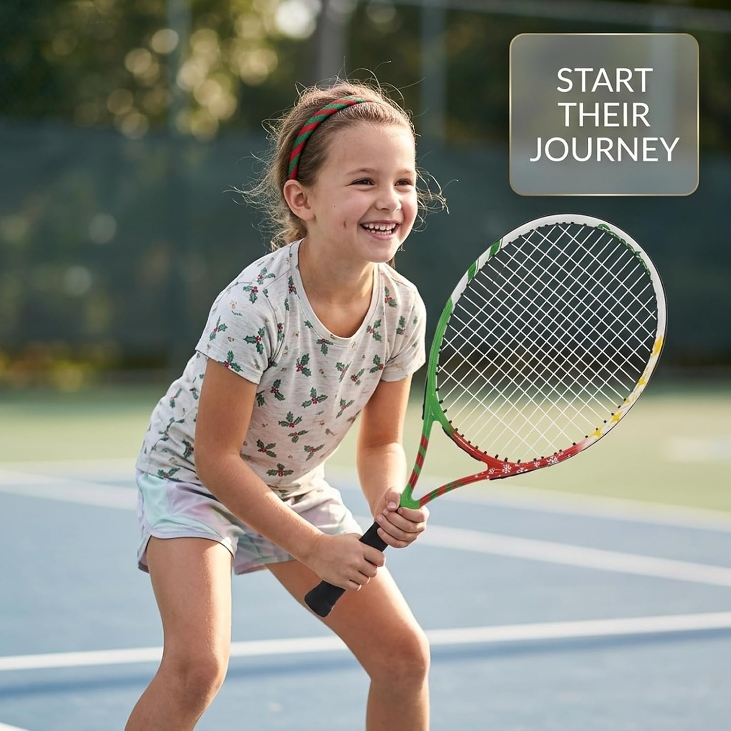 image:imageSenston 19 23 25 Kids Junior Tennis Racquet for Kids Children Boys Girls Tennis Rackets with Racket CoverRed
