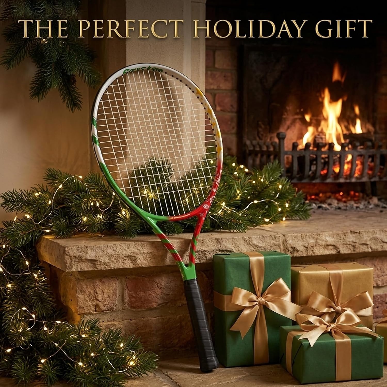 image:imageSenston 19 23 25 Kids Junior Tennis Racquet for Kids Children Boys Girls Tennis Rackets with Racket CoverRed