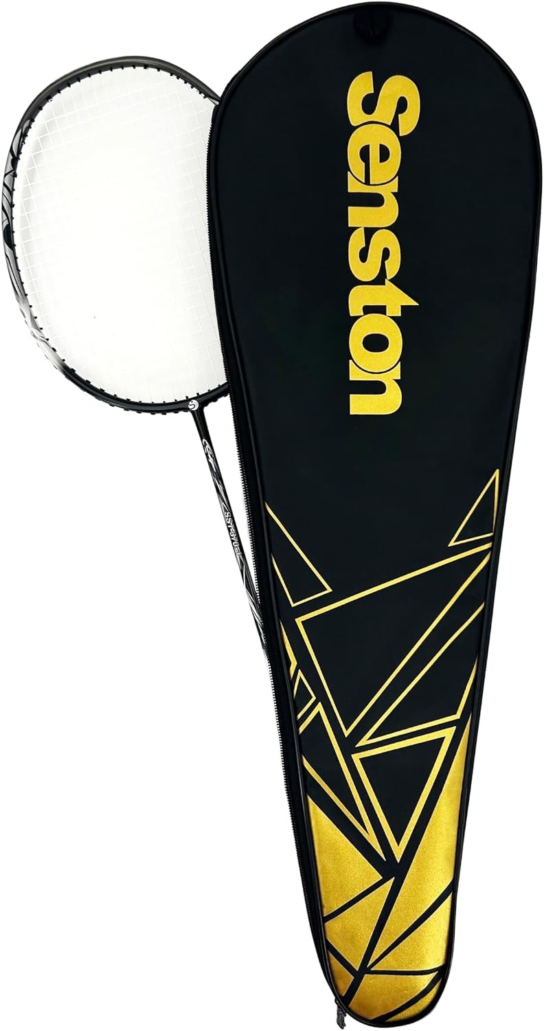 image:imageSenston Badminton Racket Cover Badminton Racket Bag with Adjustable Shoulder StrapBlack