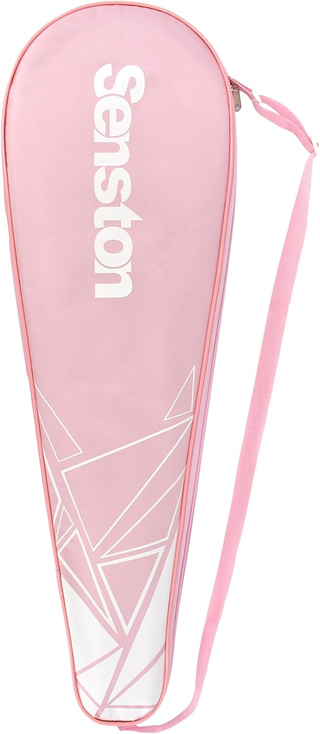 image:imageSenston Badminton Racket Cover Badminton Racket Bag with Adjustable Shoulder StrapPink