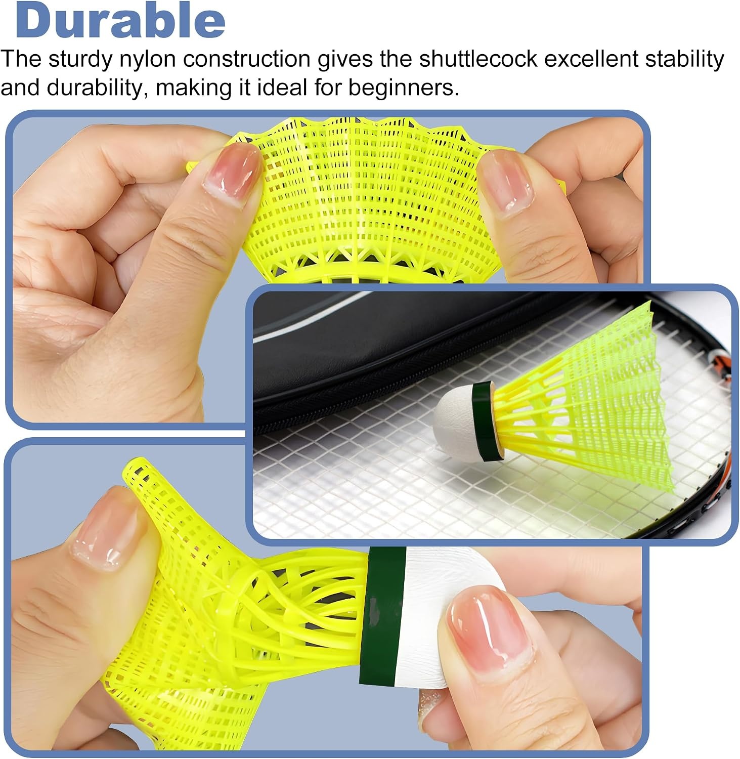 image:imageSenston Badminton Shuttlecocks Badminton Shuttlecocks Birdies Durability Stability Shuttlecock for Outdoor Indoor Sports ActivitiesTraining