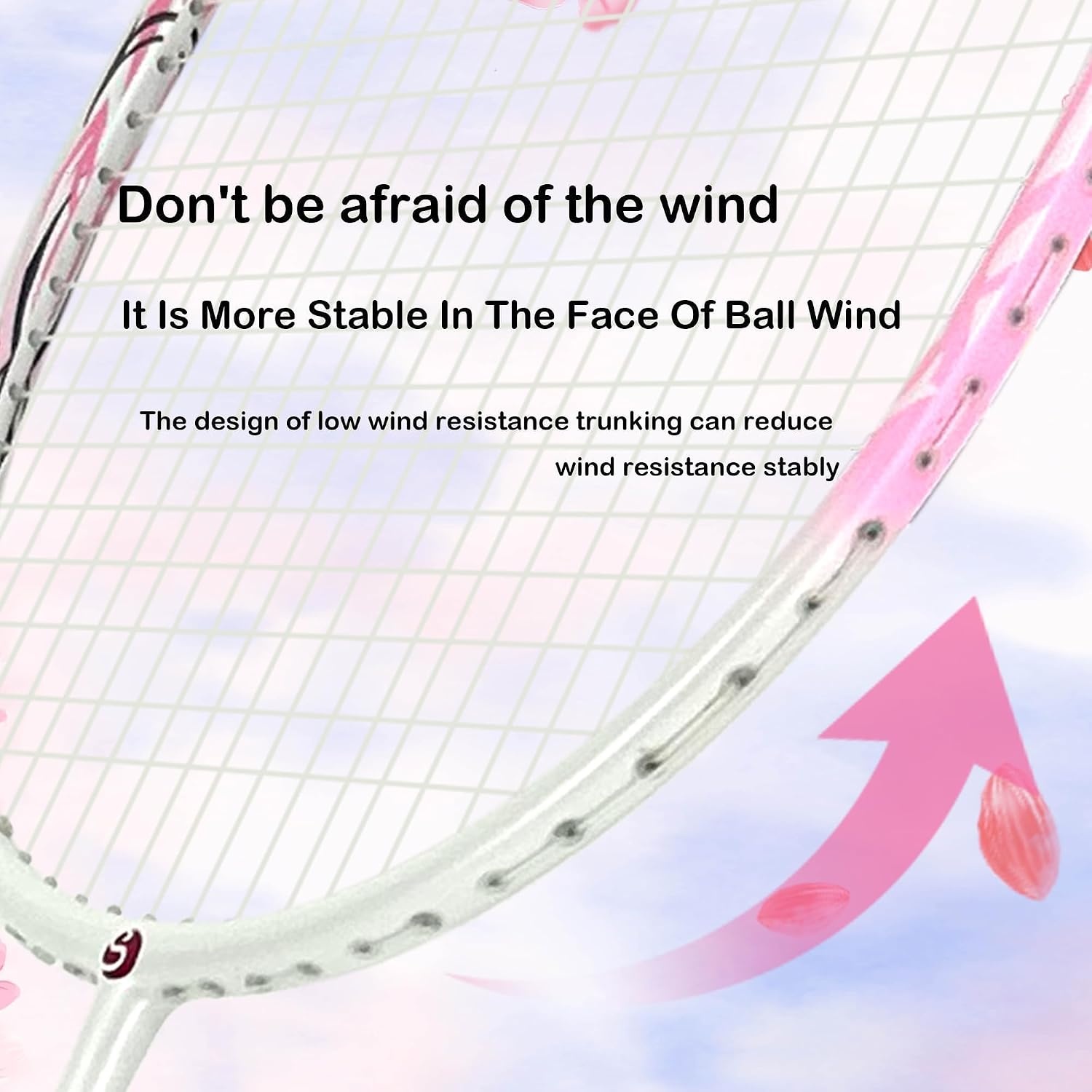 image:imageSenston CarbonFiber Badminton Racket 5U Badminton Racquet Single Professional Badminton Rackets370Pink
