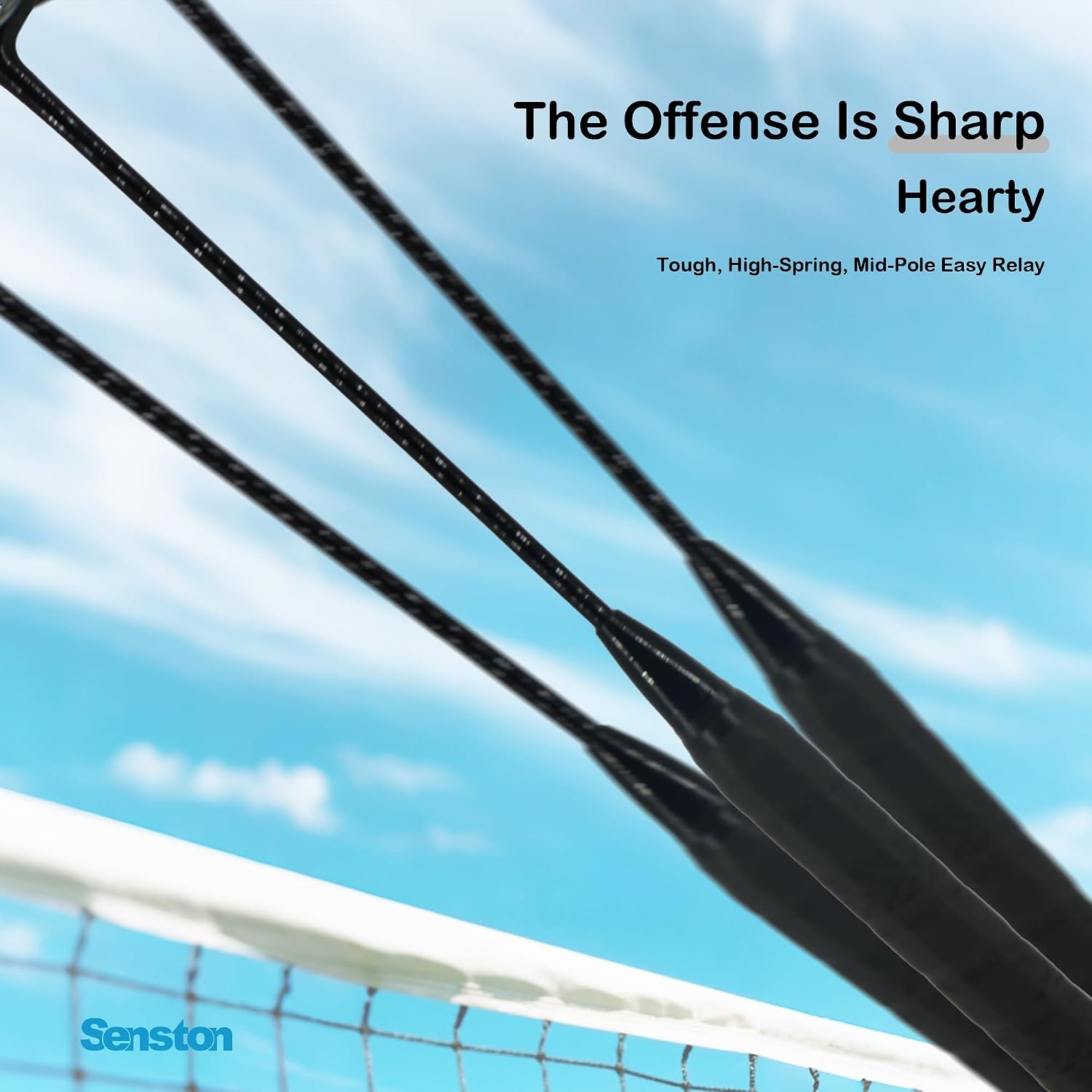 image:imageSenston CarbonFiber Badminton Racket 5U Badminton Racquet Single Professional Badminton RacketsN80Black