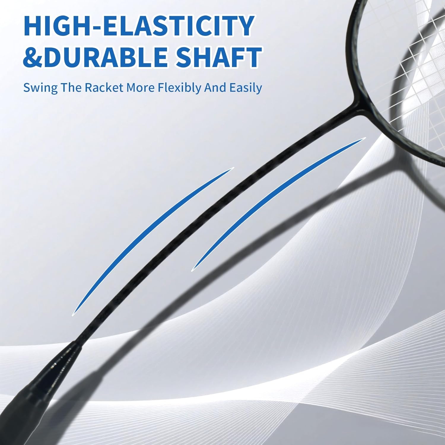 image:imageSenston CarbonFiber Badminton Racket 5U Badminton Racquet Single Professional Badminton RacketsN80Black