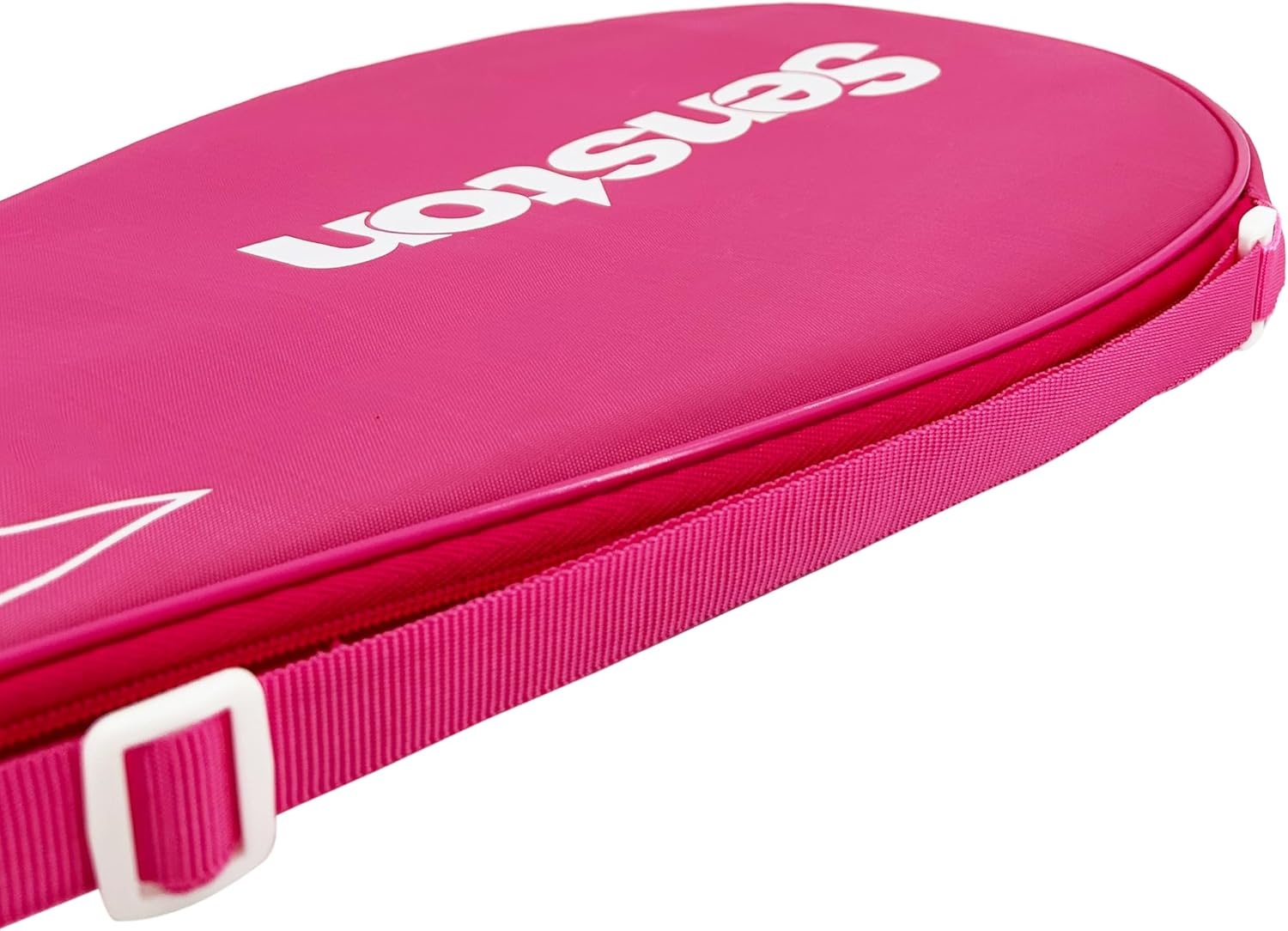image:imageSenston Single Tennis Racket Cover Bag Fits 27Inch Rackets Adjustable Shoulder Strap Lightweight Portable Durable Side Zipper Oxford Fabric with PUPA Waterproof CoatingPink