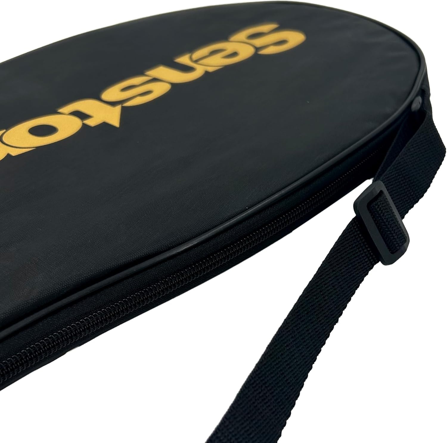 image:imageSenston Single Tennis Racket Cover Bag Fits 27Inch Rackets Adjustable Shoulder Strap Lightweight Portable Durable Side Zipper Oxford Fabric with PUPA Waterproof CoatingBlack