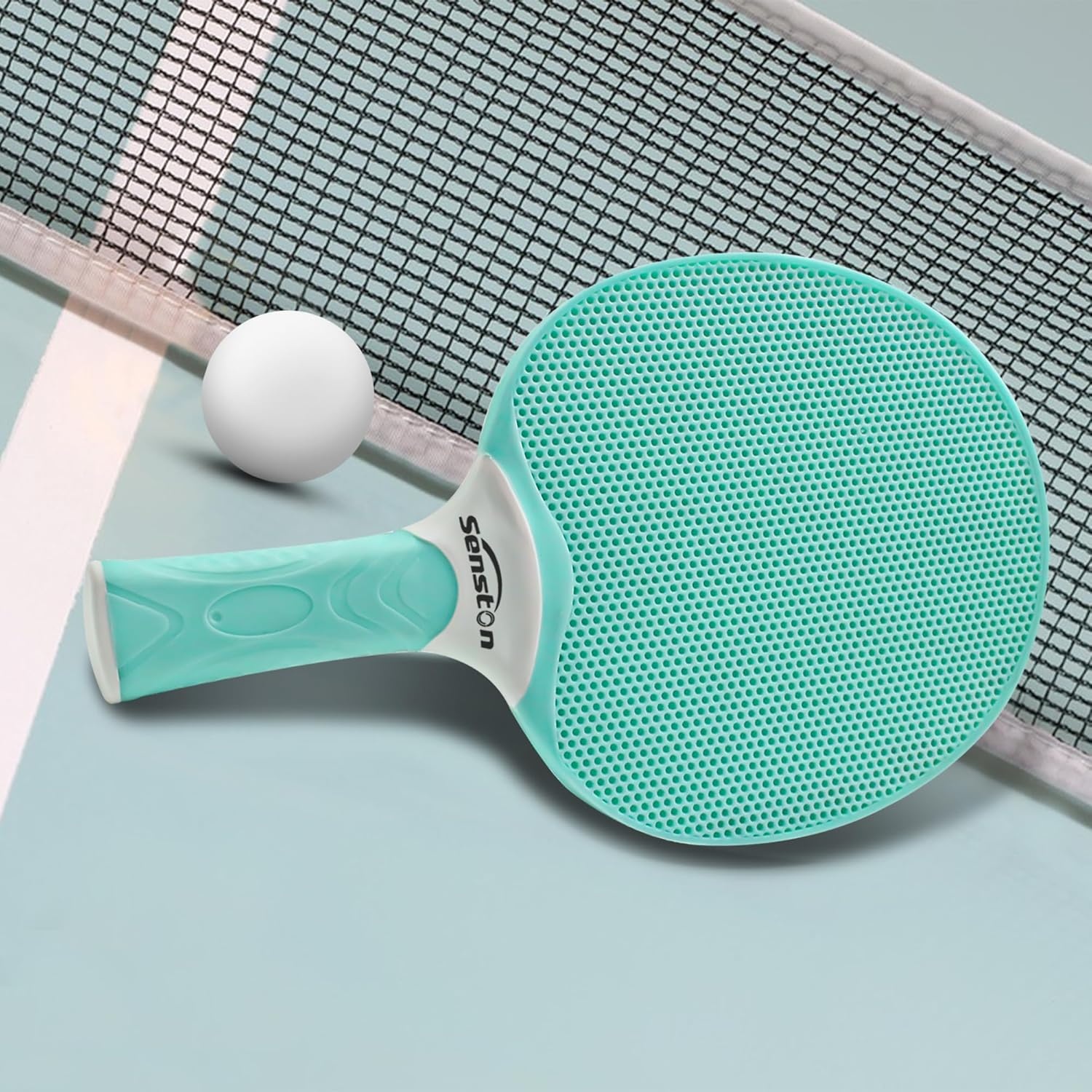 image:imageSenston Table Tennis Rackets SetProfessional Ping Pong Paddle Set for 4 Players Composite Rubber Table Tennis Paddles Indoor or Outdoor GamesOrangeGreen