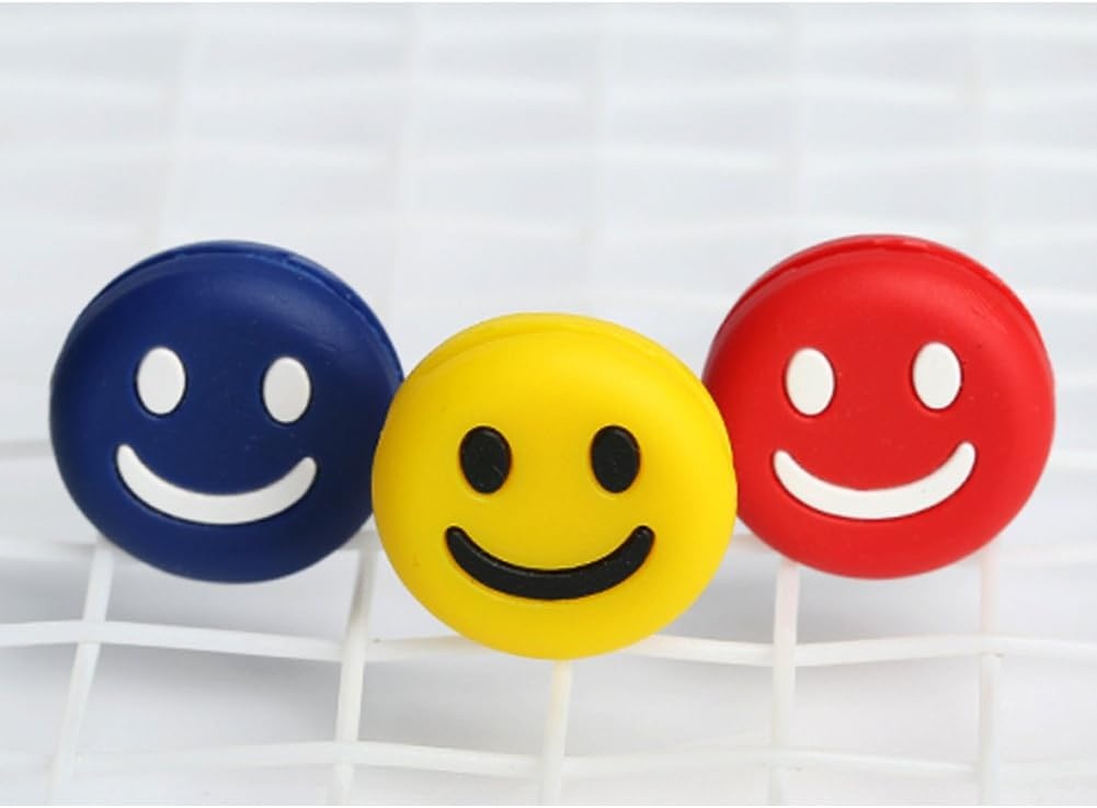 image:imageSenston Tennis Racket Silicone Vibration Dampeners Smile FaceFit in Your Racket String Set of 6 Pack