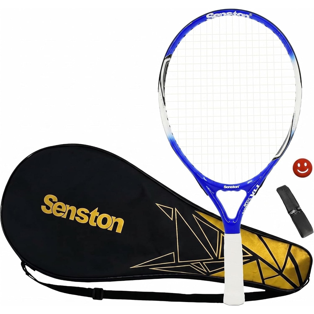 image:imageSenston 19 23 25 Kids Junior Tennis Racquet for Kids Children Boys Girls Tennis Rackets with Racket CoverBlue