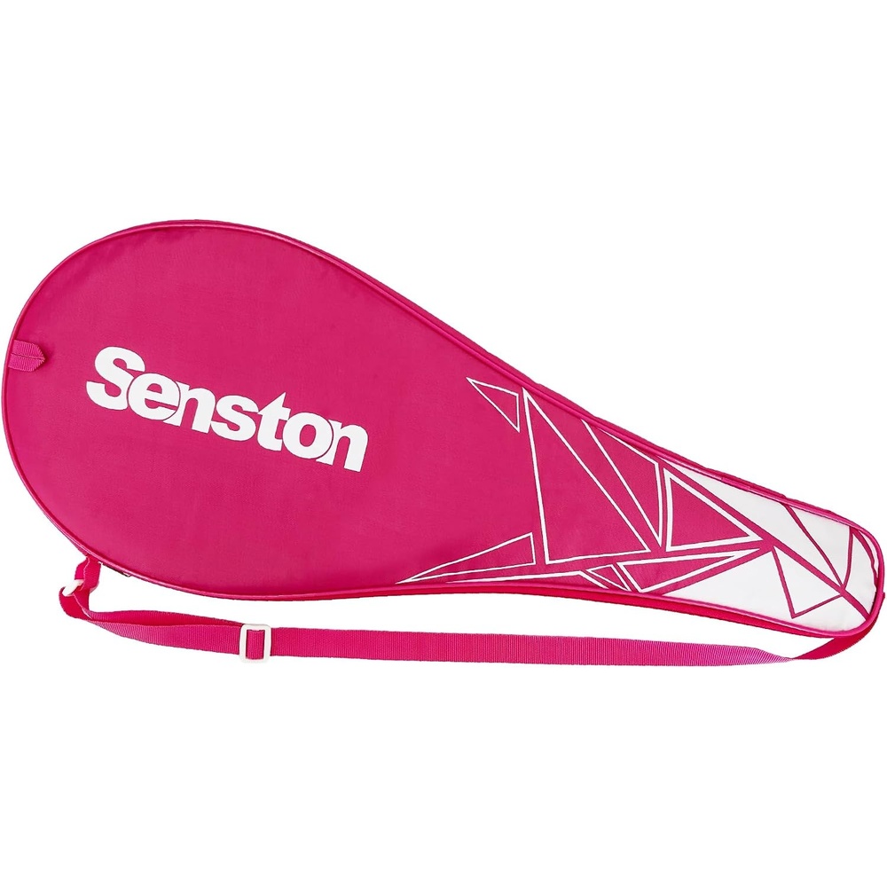 image:imageSenston Single Tennis Racket Cover Bag Fits 27Inch Rackets Adjustable Shoulder Strap Lightweight Portable Durable Side Zipper Oxford Fabric with PUPA Waterproof CoatingPink
