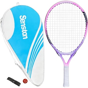 Senston 19″ 23″ 25″ Kids Junior Tennis Racquet for Kids Children Boys Girls Tennis Rackets with Racket Cover(Pink)