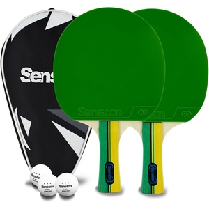 Senston Ping Pong Paddles Family Entertainment Set for Entertainment or Competition – Ping Pong Paddle Set(Green)