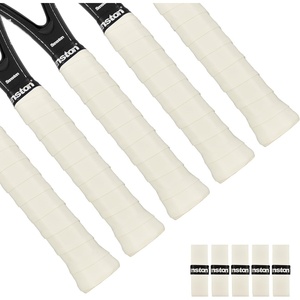 Senston Soft Tennis Racket Grip Tape Badminton Racquet Overgrip-5 Pack White